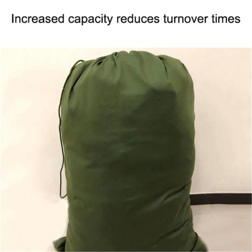 Canvas Drawstring Large Bag Army Green Pouch Laundry Organizer Clothes Toy Storage Household Storage Organization