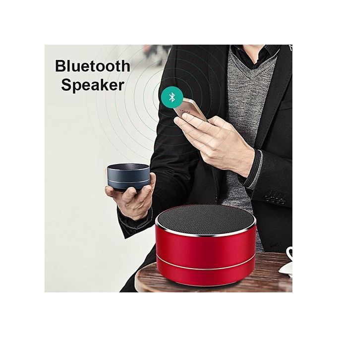 Aluminum Portable Ultralight Bluetooth 4.0 Wireless Stereo Speaker With Built-In Mic For Speakerphone FM Radio & Micro SD Slot Amazing Subwoofer Stereo Surround Audio Performance Car Home Outdoor USB/TF Input Handsfree For Ip