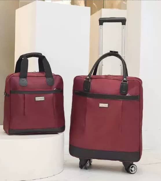 TWO WHEEL 2 Sets Luggage Bag-WINE