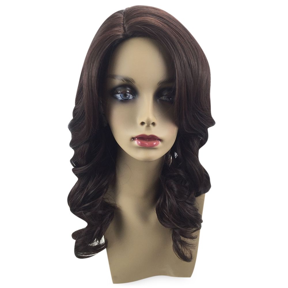 Medium Side Part Shaggy Body Wave Synthetic Wig