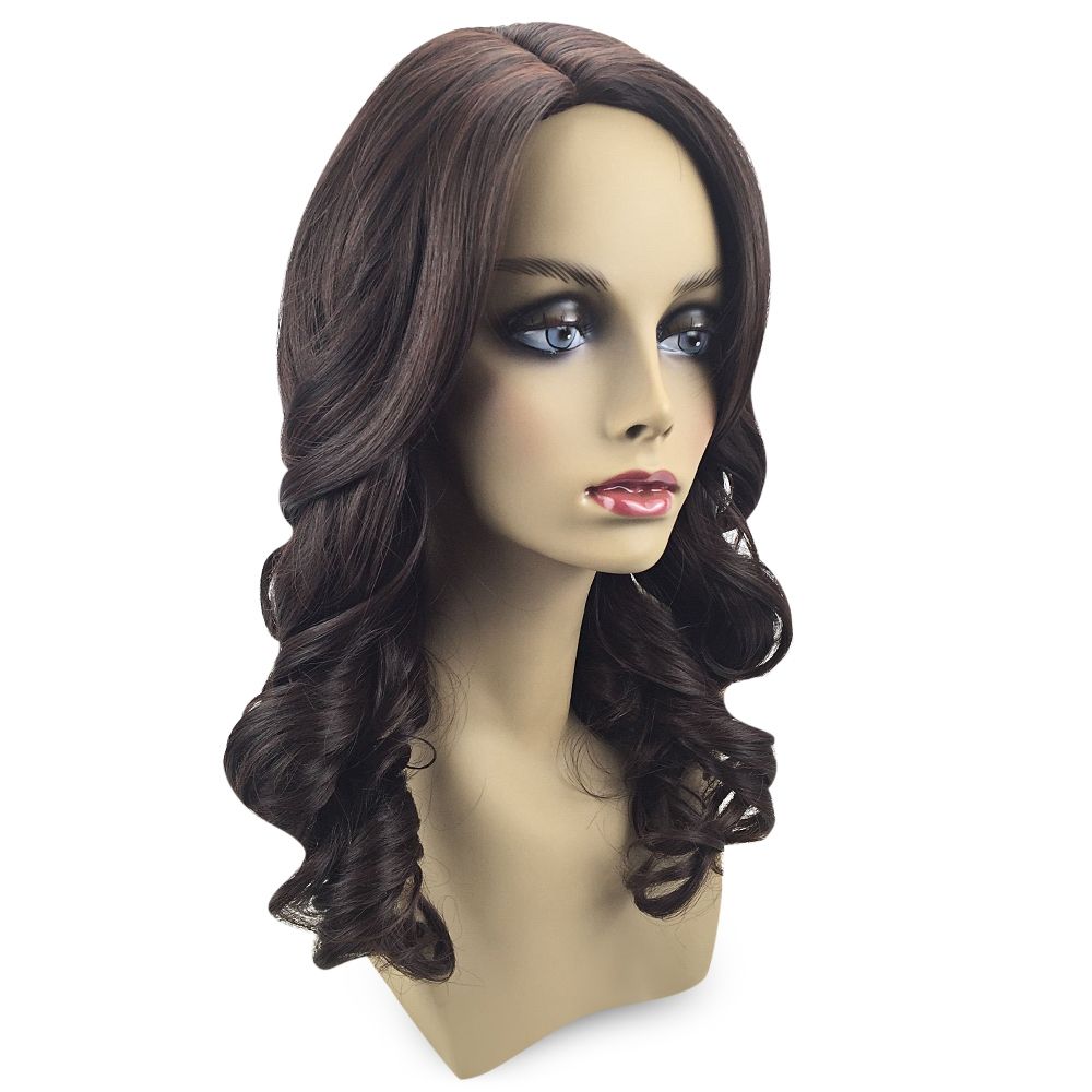 Medium Side Part Shaggy Body Wave Synthetic Wig