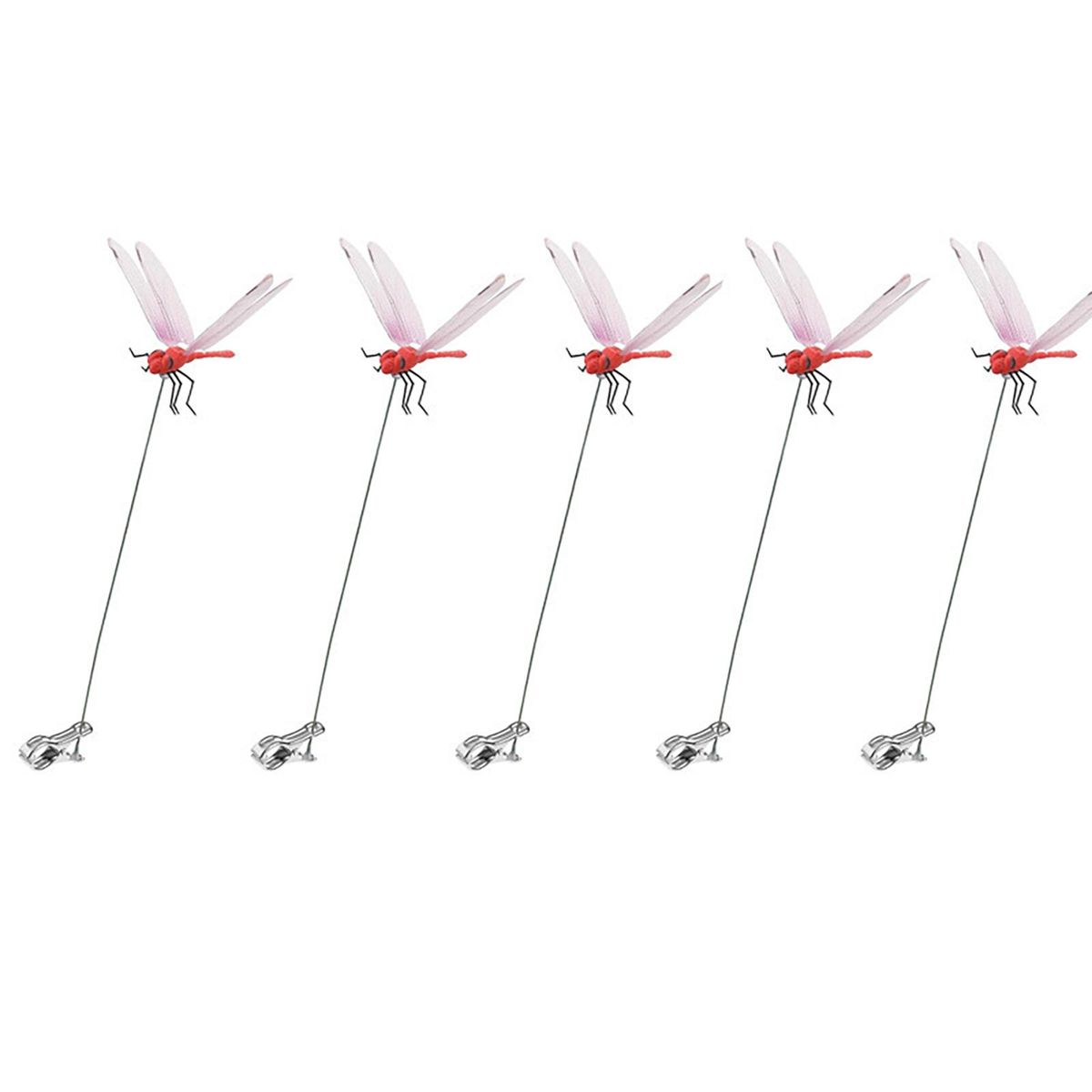 Anti-slip Dragonfly Clip Dragonfly Clip Kit 5pcs Weather-resistant Red