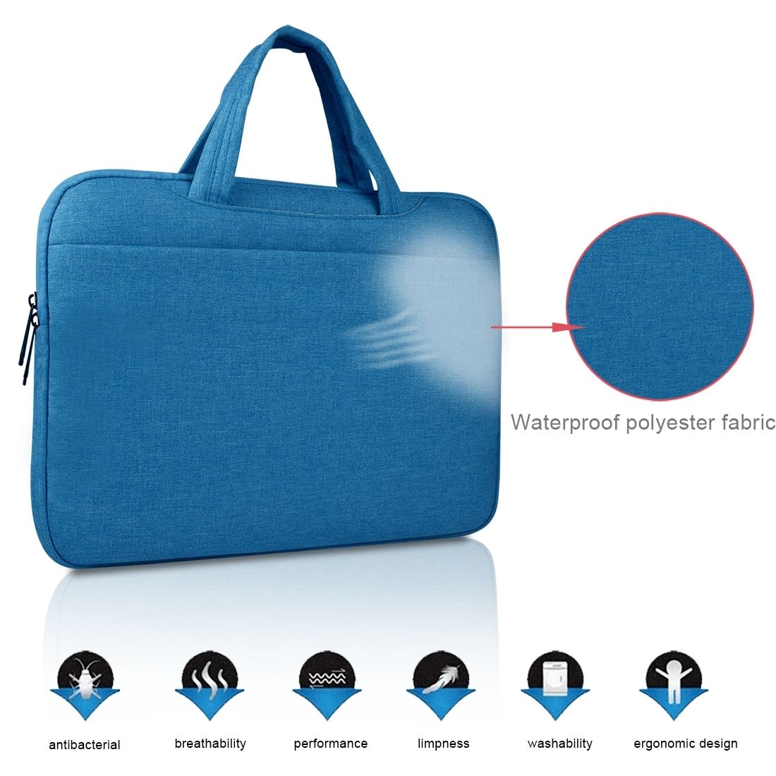 Universal Multiple Pockets Wearable Oxford Cloth Soft Portable Leisurely Handle Laptop Tablet Bag, For 12 Inch And Belowbook, Samsung, Lenovo, Sony, DELL Alienware, CHUWI, ASUS, HP (Black)