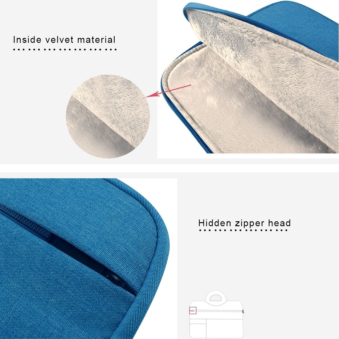 Universal Multiple Pockets Wearable Oxford Cloth Soft Portable Leisurely Handle Laptop Tablet Bag, For 12 Inch And Belowbook, Samsung, Lenovo, Sony, DELL Alienware, CHUWI, ASUS, HP (Black)