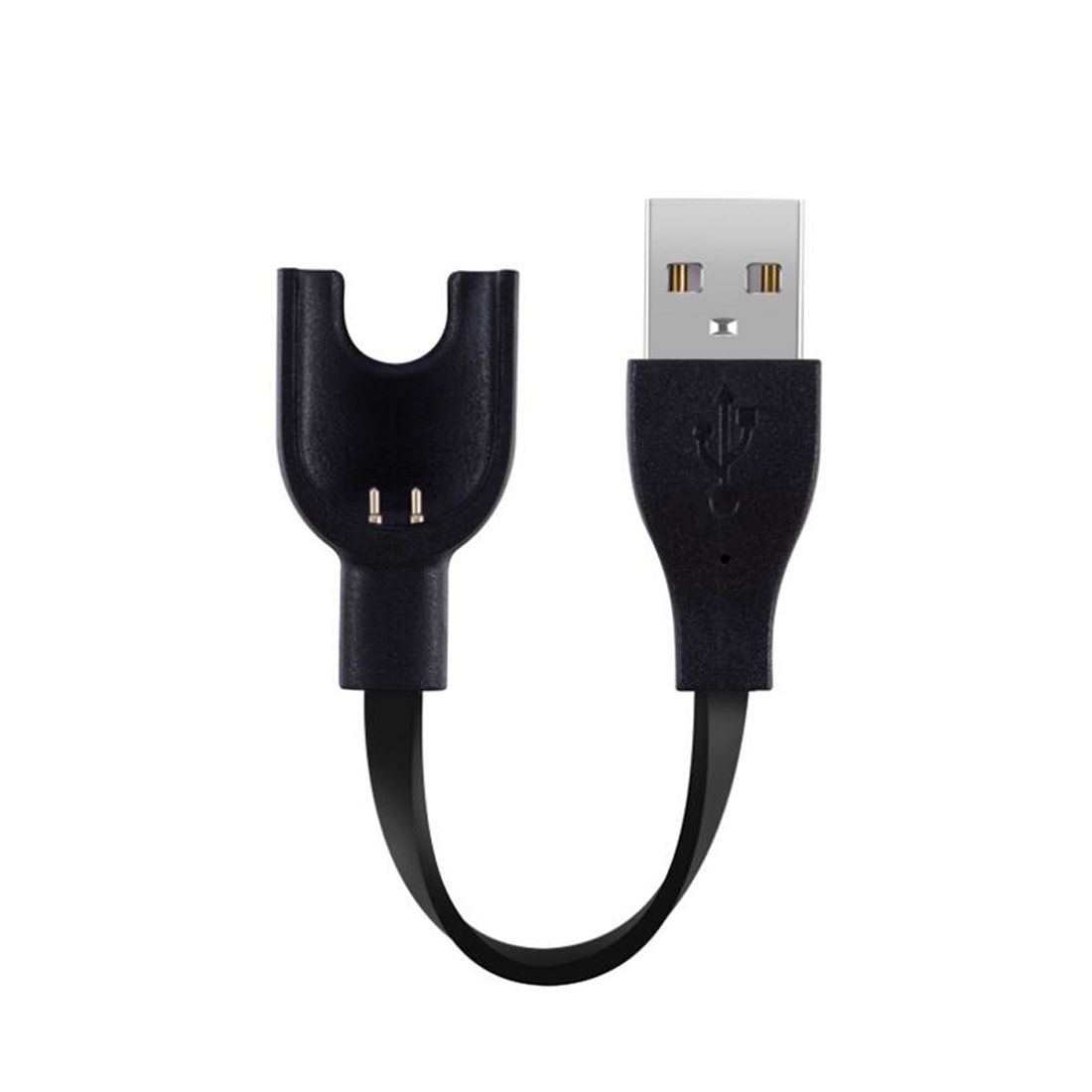 Pure Copper Wire Core Bracelet USB Charger For Xiaomi Mi Band 3(Black)