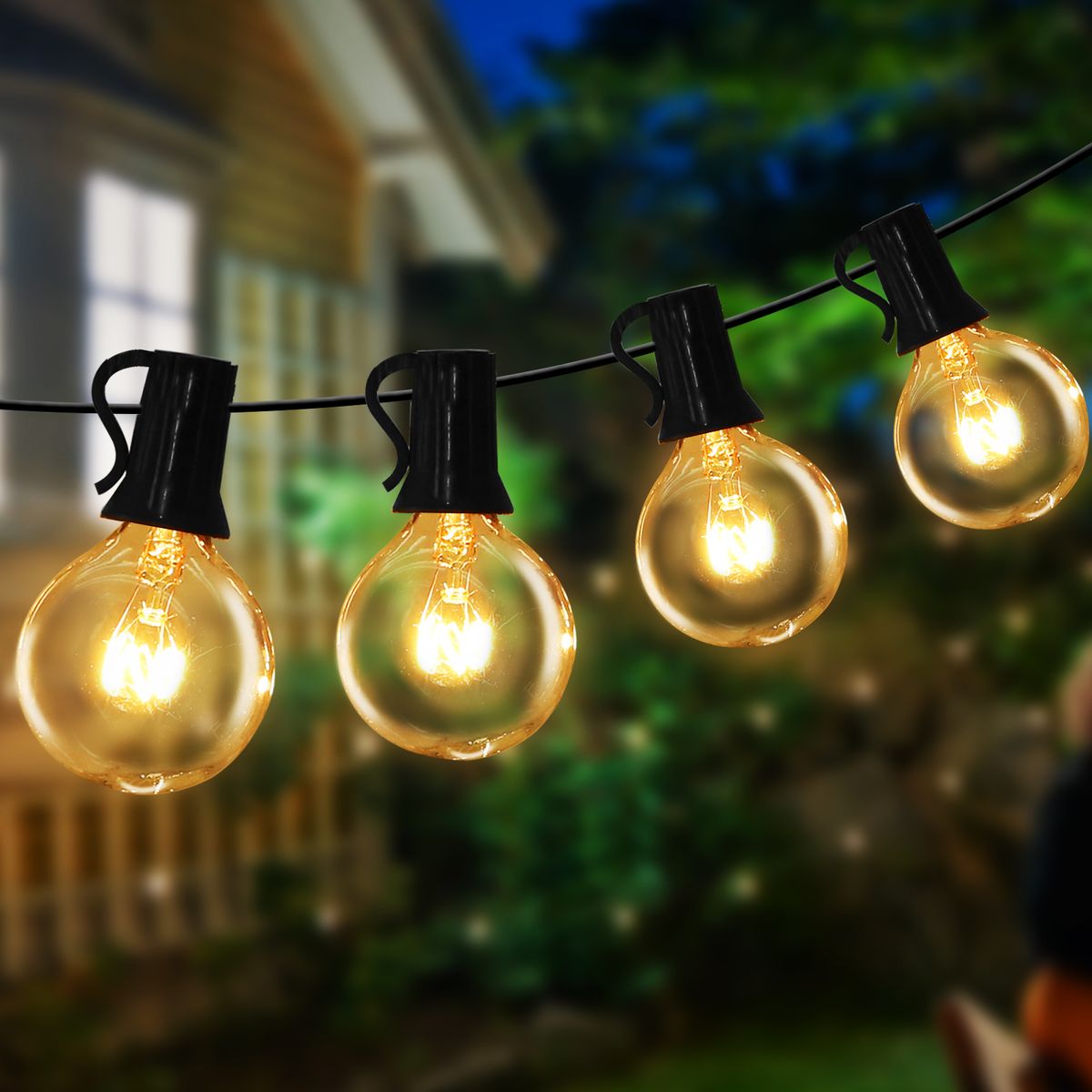 Neoglint 16.14M/53Ft G40 Outdoor String Lights 50+5(Spare)