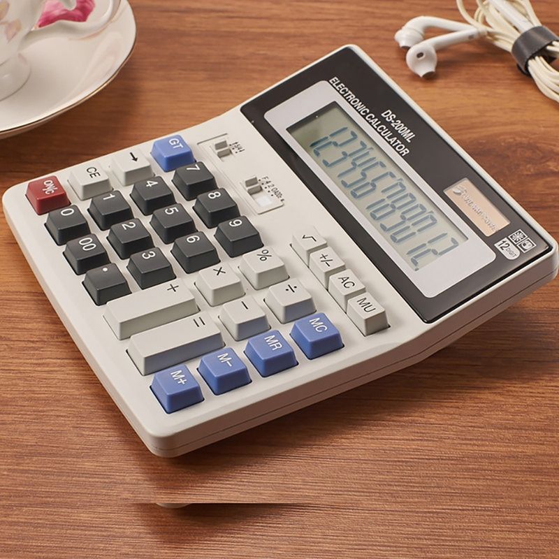12 Digit Solar Battery Power School Student Office Desktop