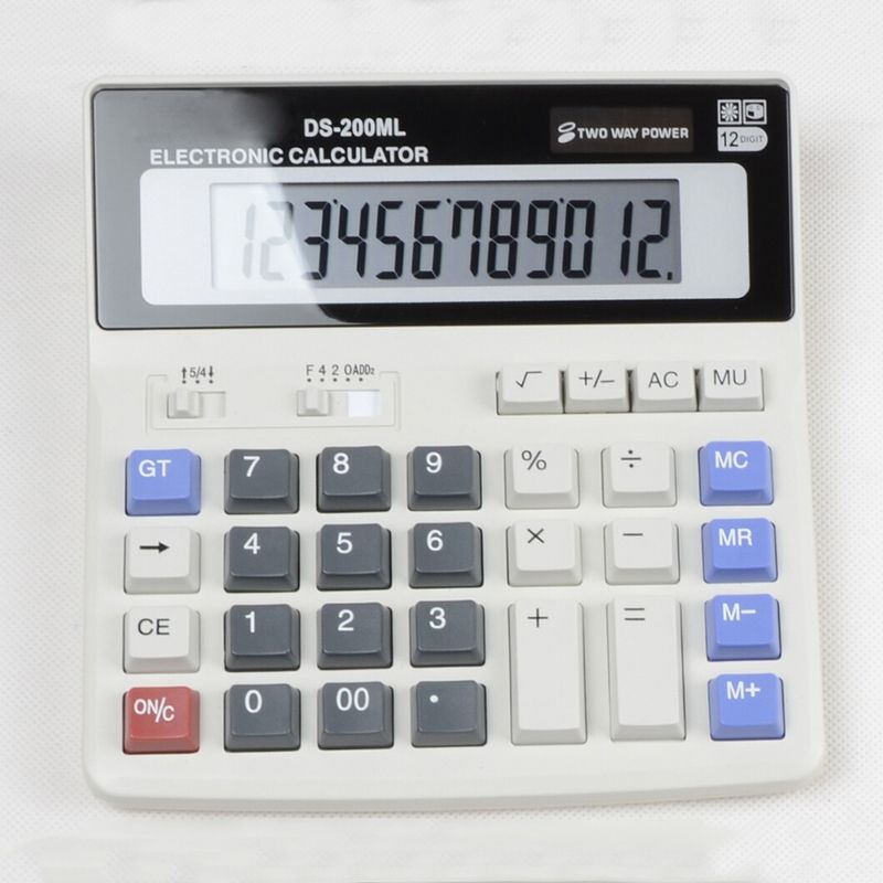 12 Digit Solar Battery Power School Student Office Desktop