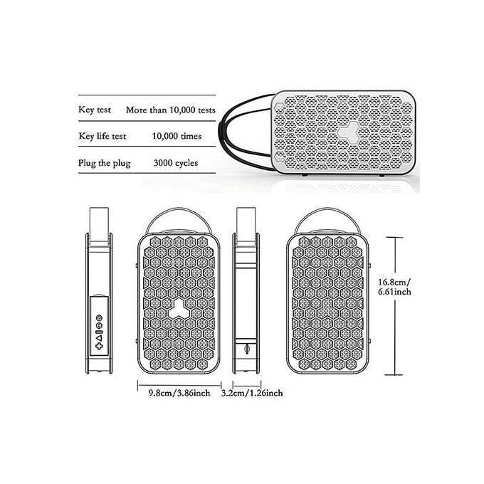 Card Can Be Read USB With Remote Control NFC Connection Bluetooth Portable Speaker Outdoor Speakers(Blue) HT-S