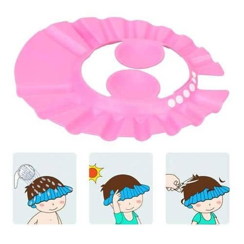 Kids Safety Shampoo Cap - Pink