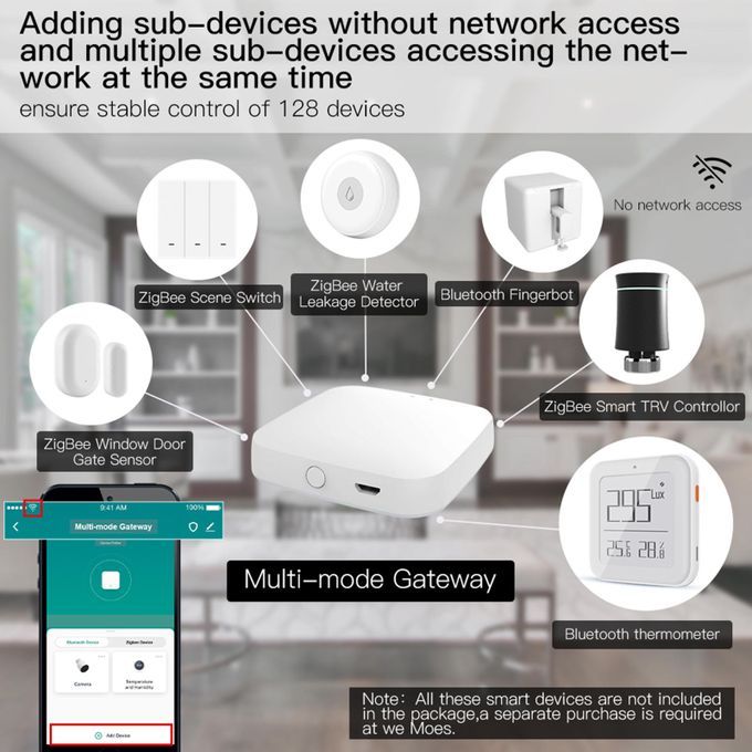 Mini Multi-mode Intelligent Cordless Gateway Bluetooth Home Assistant