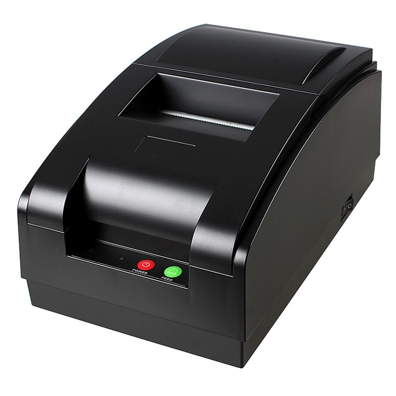 Portable 76mm Bluetooth Receipt 9-pin Matrix Printer(Black)