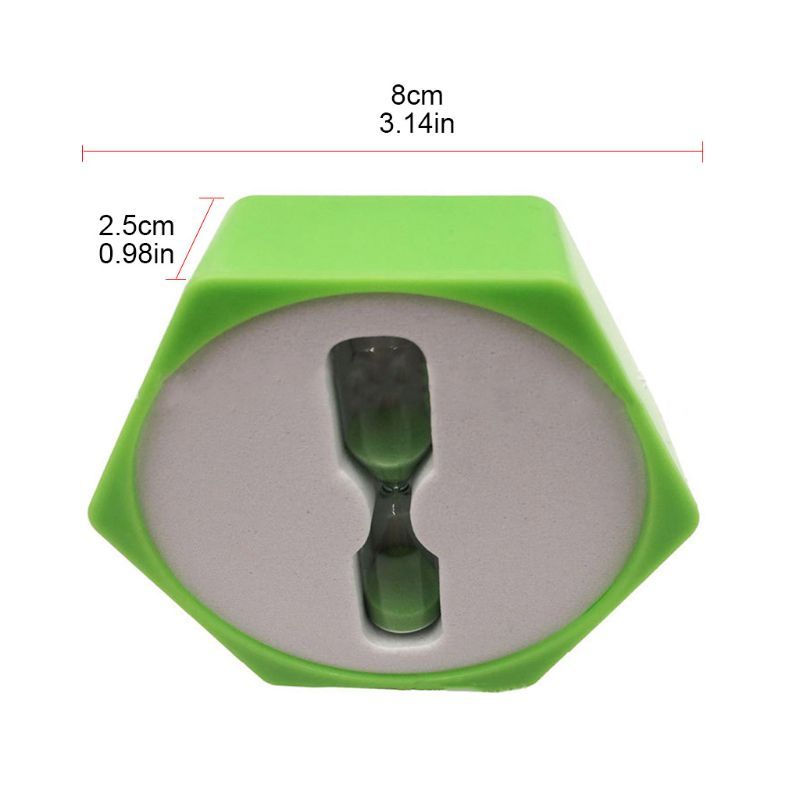 Classroom Sandglass 3 Kitchen Clock Games Gift Timer For Hourglass 2Pcs Kids Home Hexagon Decoration Office Minutes OOTDTY