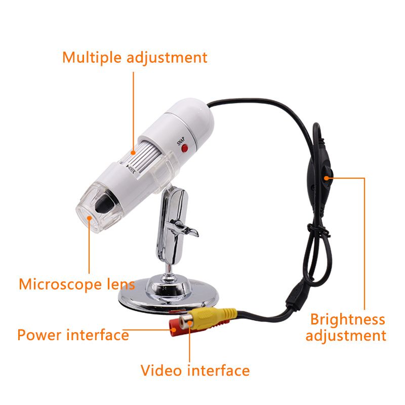 Digital Microscope TV/AV Interface HD 400X Magnifier
