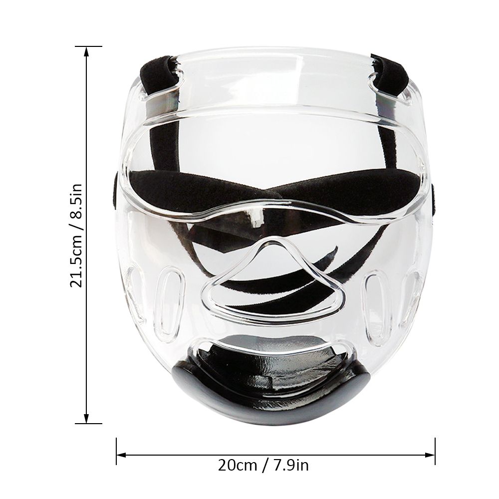 Boxing Helmet Guard Clear Face Guard Detachable High Impact