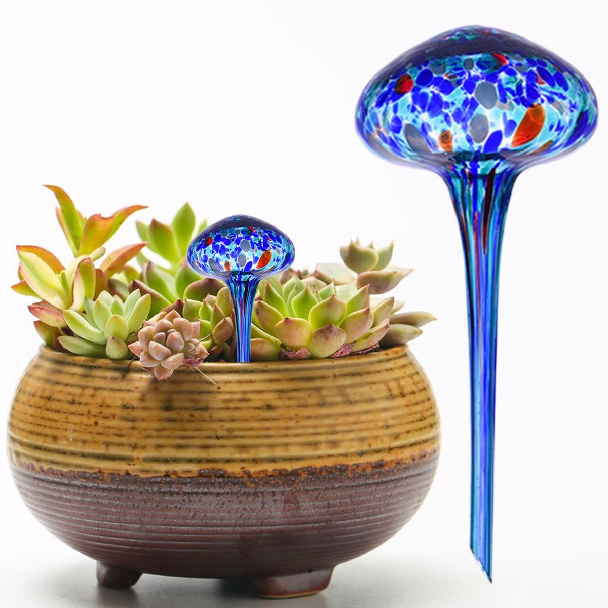 4Pcs Automatic Watering Dripper Lazy People Flower Green Potted Plant Watering Dripper C