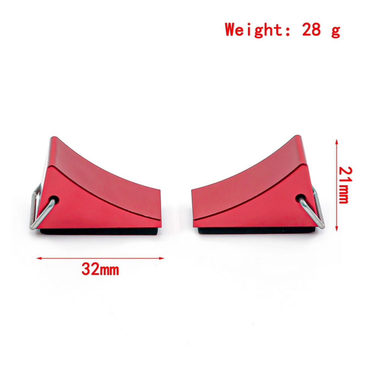 Aluminum Alloy Wheel Chock 2pcs RC Car Fix Block for 1/14 1/12 1/10 RC Car