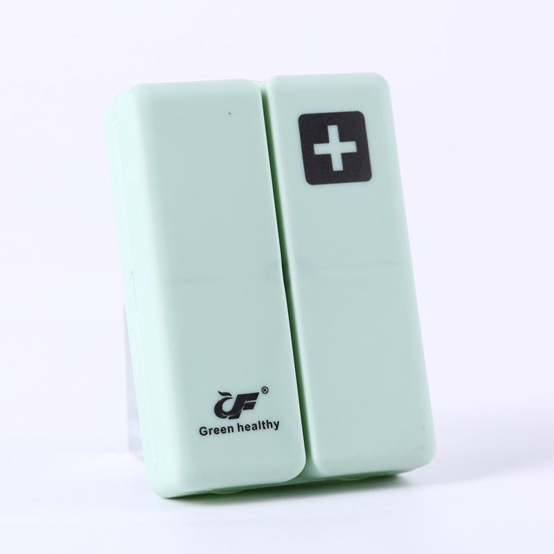 3 PCS Folding Portable Sealed And Dispensing Small Pill Box(Green)