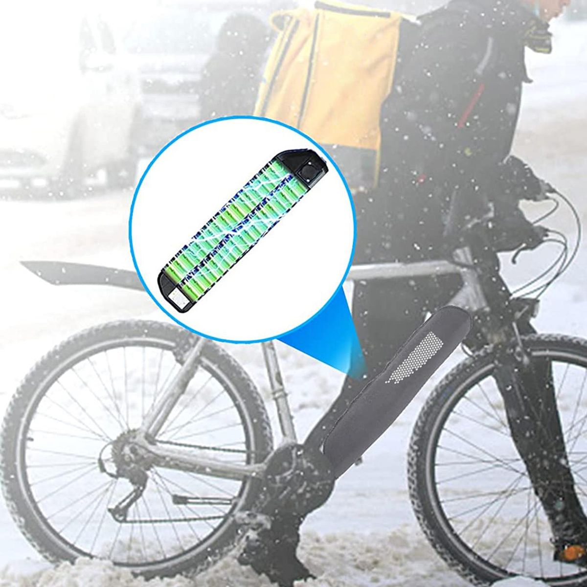 Ebike Battery Cover Electric Bicycle Battery Case Black