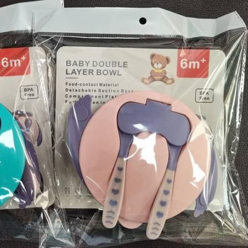 Baby Double  Layer Suction Bowl