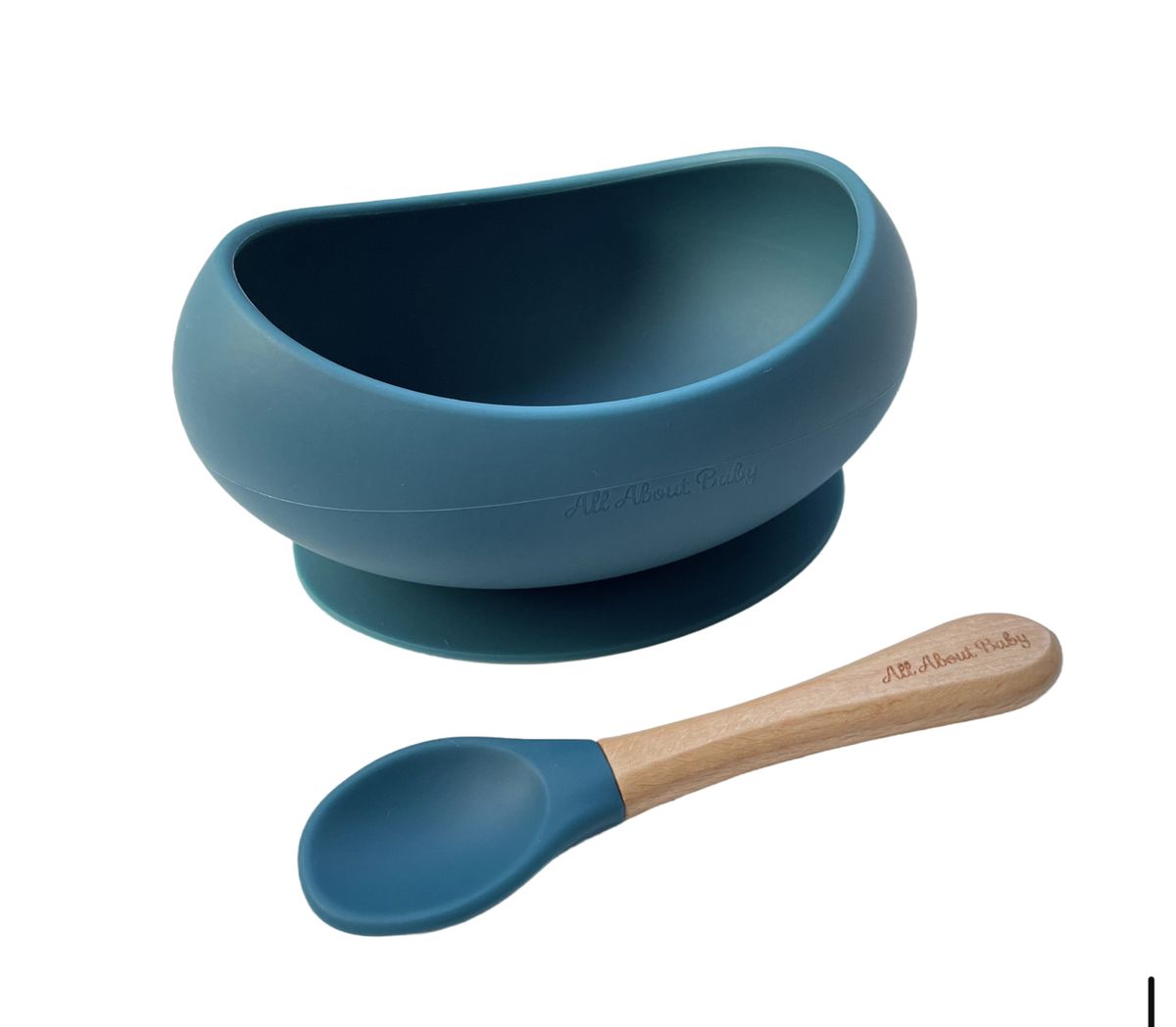 Silicon Suction Bowl And Spoon Set