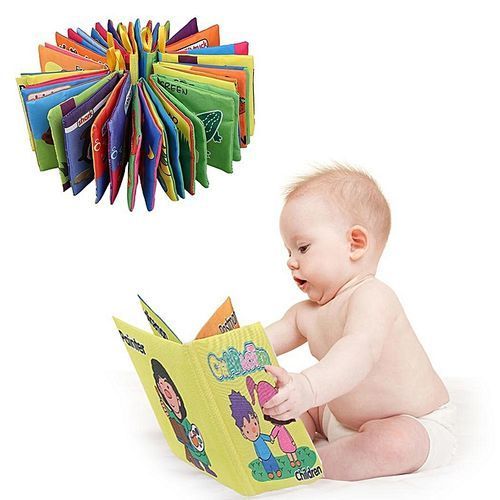 3Pcs New Baby Early Learning Intelligence Development Cloth Cognize Fabric Book Educational Toys-Car