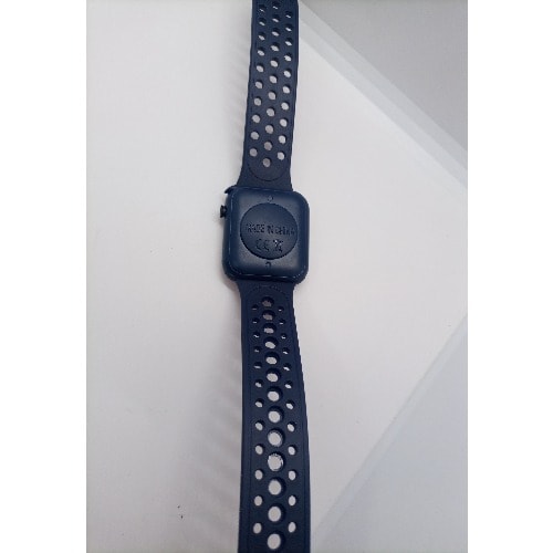 Square Face Hollow Strap Unisex LED Watch- Navy Blue