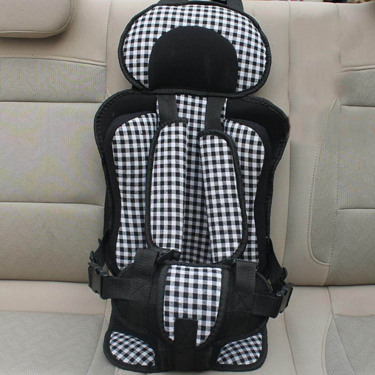 Portable Safety Baby Car Seat Infant Convertible Booster 0-6 Years Child Chair British Black