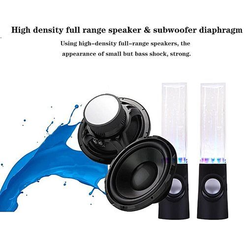 2017 LED Colorful Lights Water Dance Fountain Speaker HIFI 3D Surround Subwoofer Stereo Support Smartphone Computer Music Player HT-S