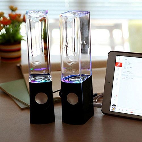 2017 LED Colorful Lights Water Dance Fountain Speaker HIFI 3D Surround Subwoofer Stereo Support Smartphone Computer Music Player HT-S