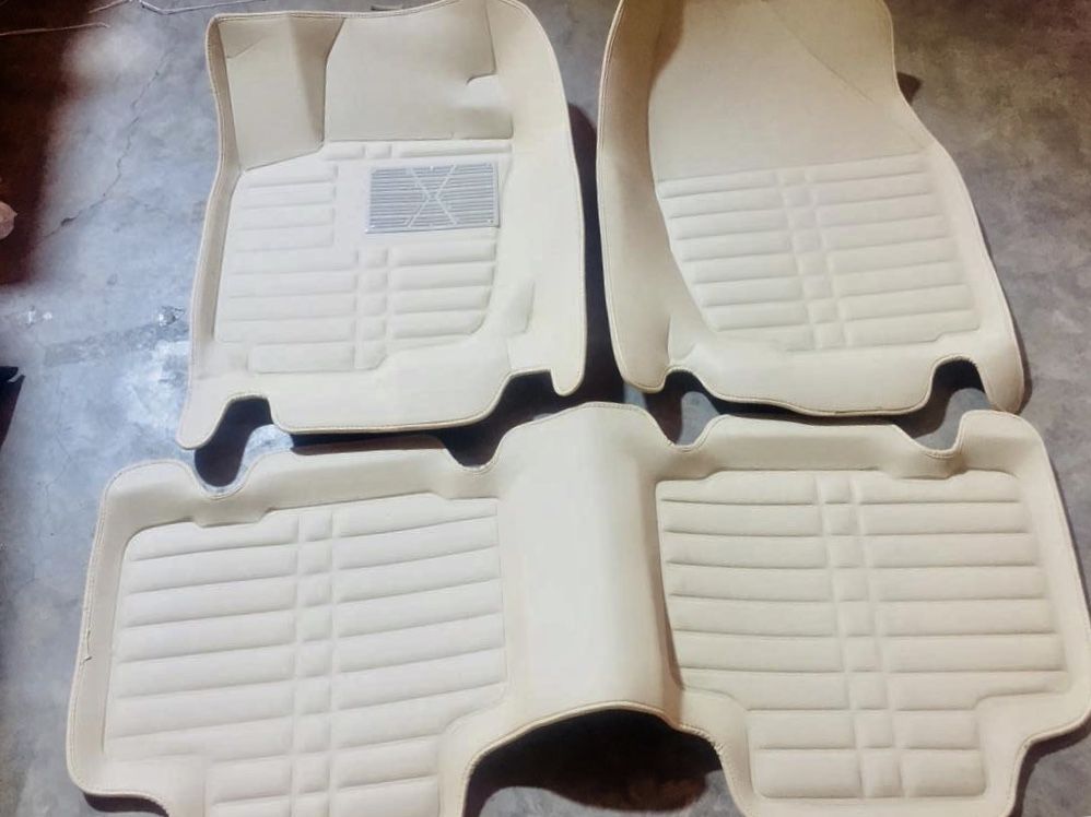 Toyota Rav4 3D Leather2008- 2012 Foot Mat/carpet Water Proof Cream Color