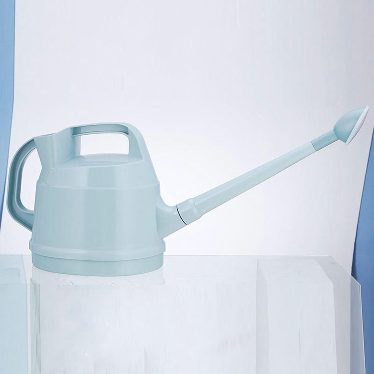 Easy to Carry Store Watering 4.5l Ergonomic Sprinkle Kettle Quick Fill Blue