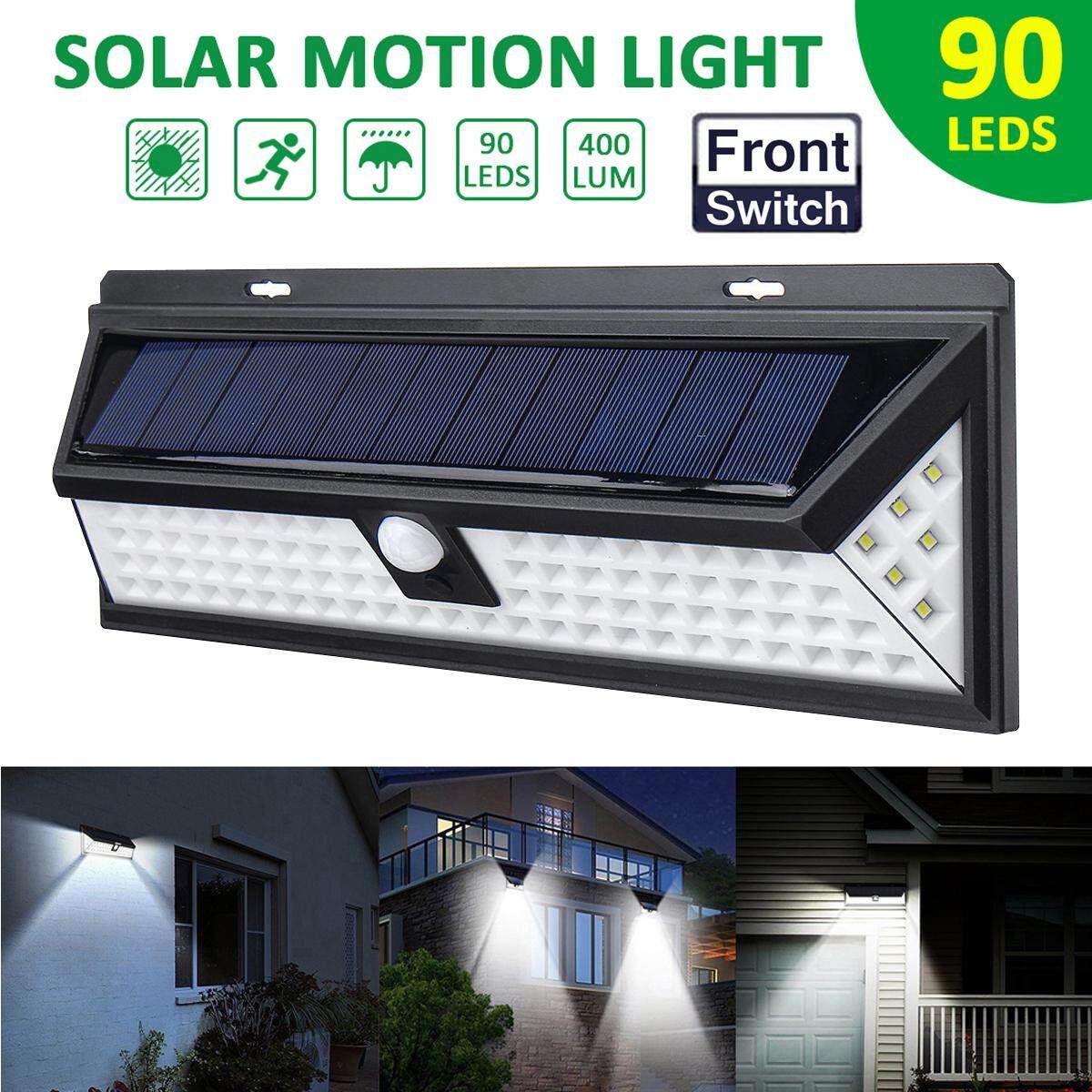 1PCS 90LED Solar Lights PIR Motion Sensor Wall Security Light Lamp Outdoor Garden