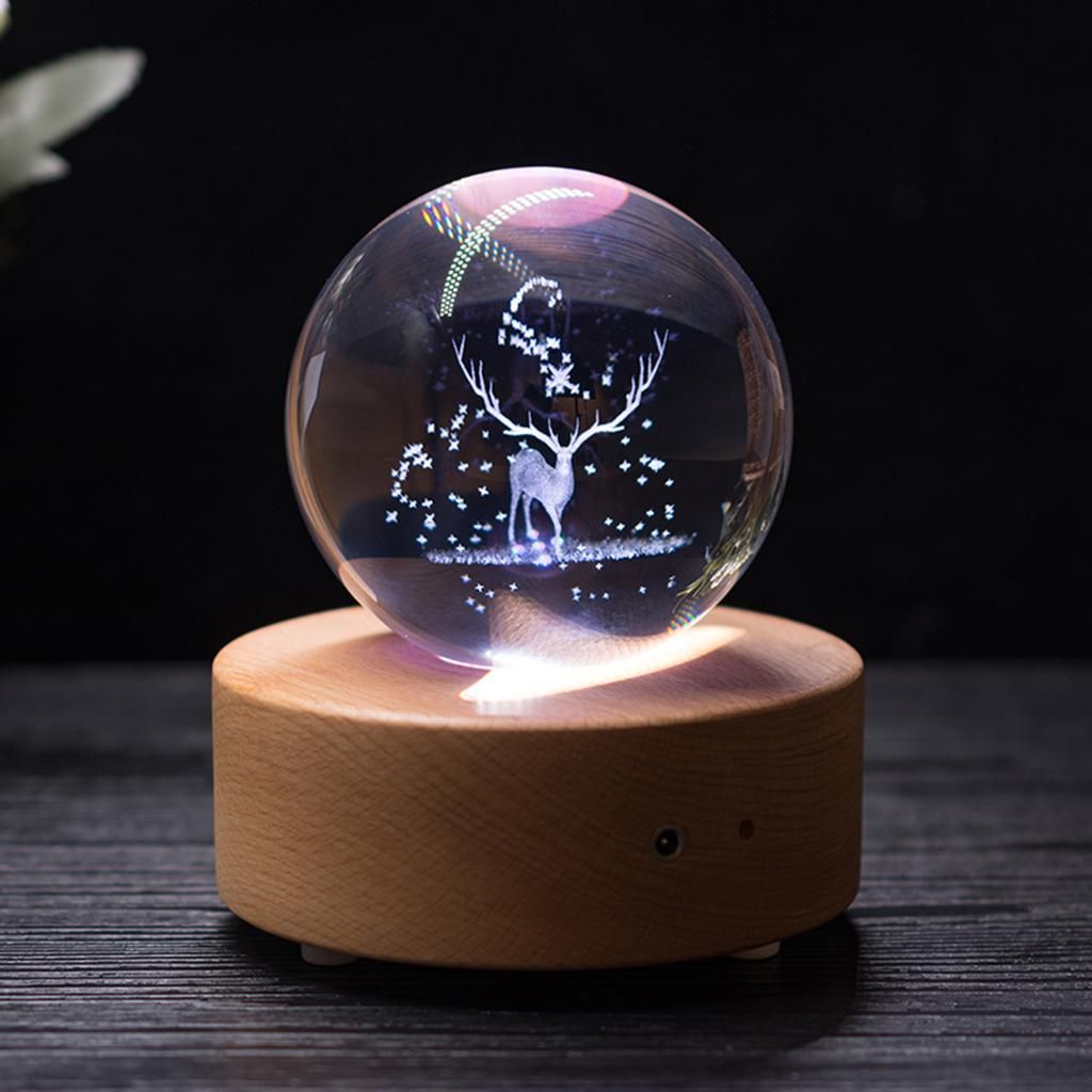 80mm (3.15 Inch) Glass Crystal Ball Photography Props Art Crafts Decor