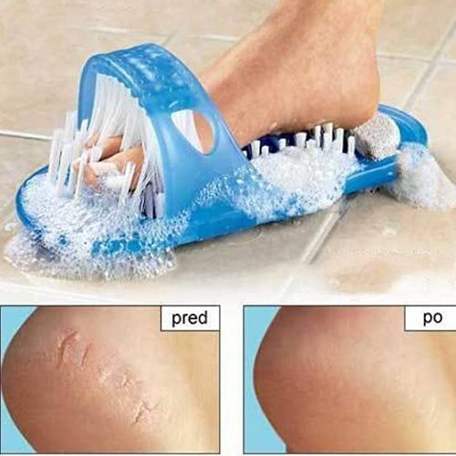 Feet Foot Cleaner Scrubber Bath Massager Bathroom Shower Slippers