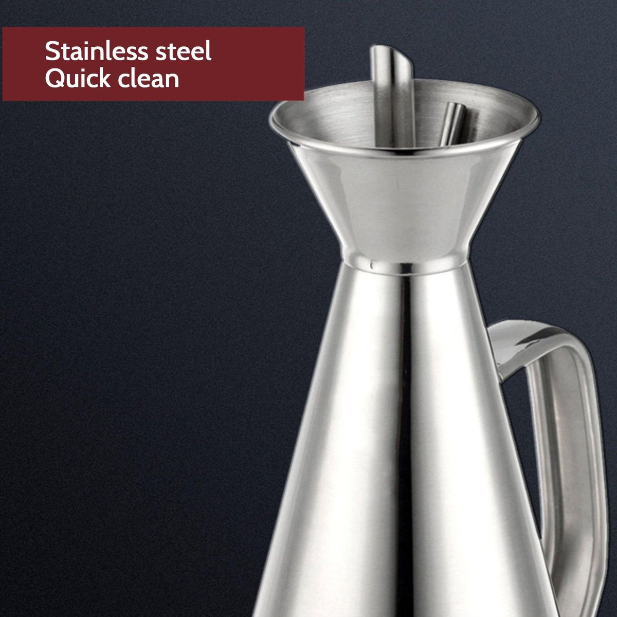 1000ML Stainless Steel Olive Oil Bottle Dispenser for