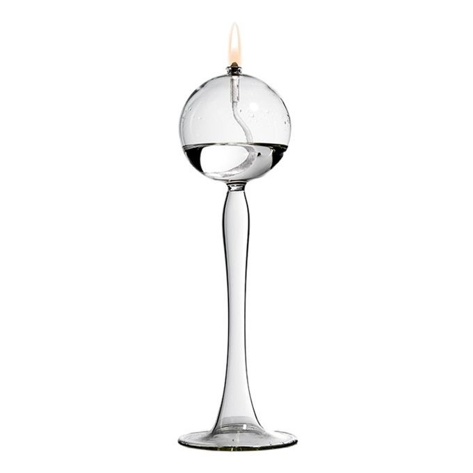 Glass Candle Holder Crystal Decor For Candlelight Dinner Small