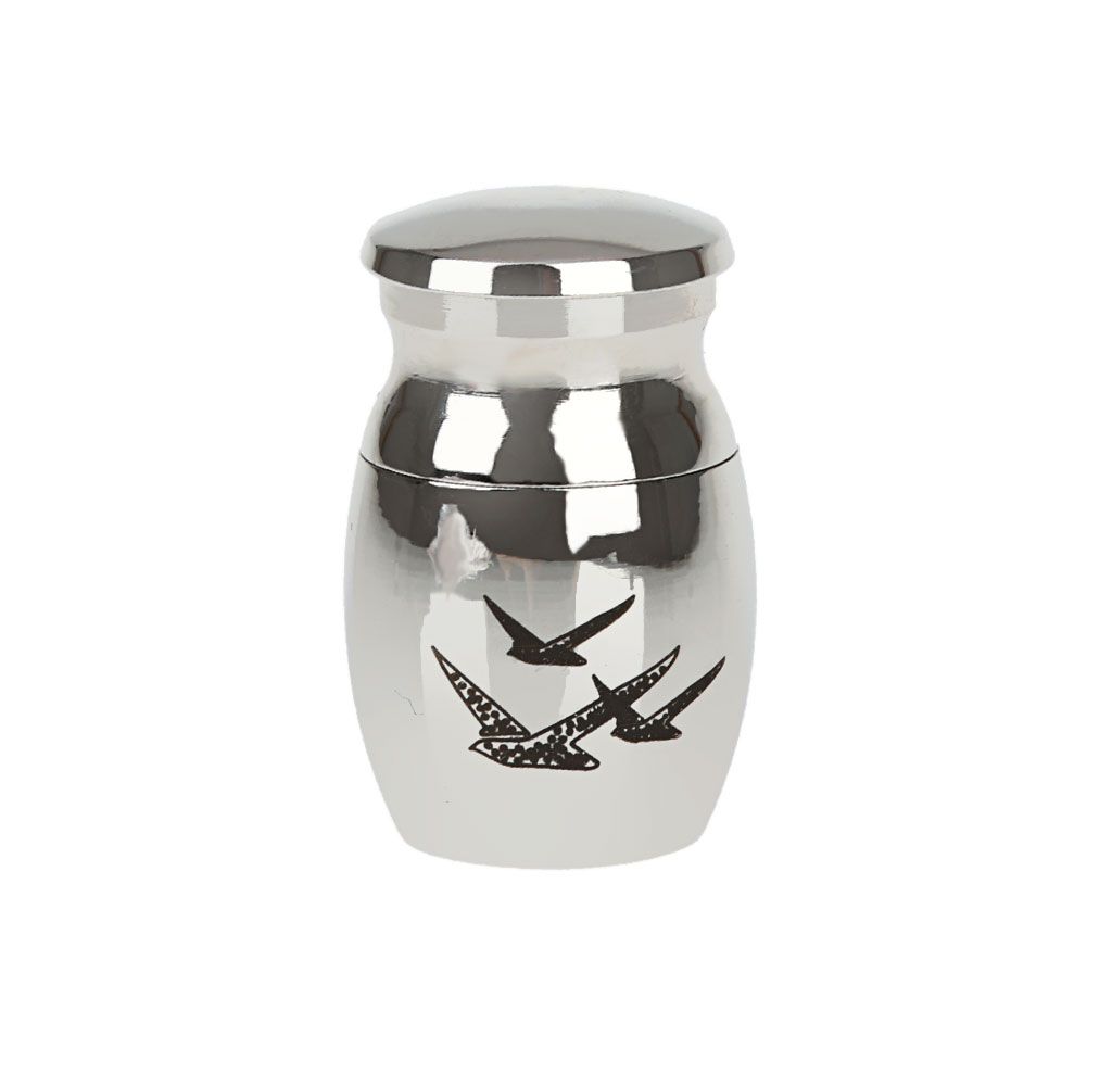 2pcs Mini Keepsake Urn Pet Dogs Cremation Urn Container For
