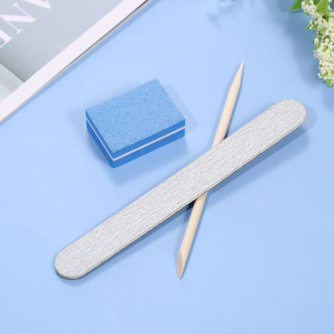 3PCS Manicure Tools   Remover Tools Kit With File Nail