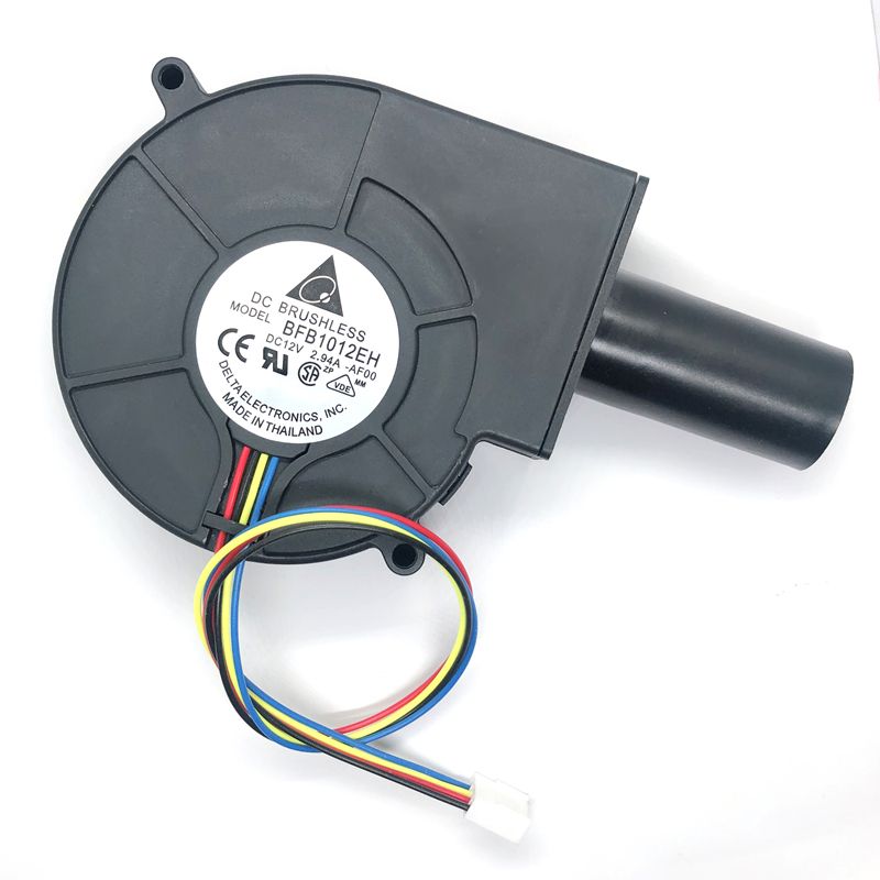 BFB1012EH 12V 2.94A 9733 9cm Small Portable High-volume Turbo Blower With Air Collecting Port Power Supply Speed Controller 4 Wire Blower