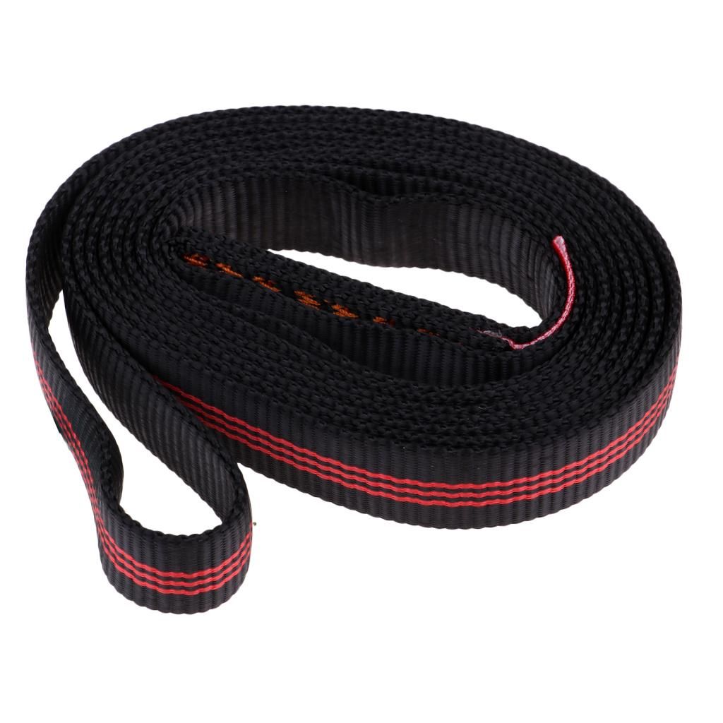 2x Polyester Climbing  Bearing Strap Flat Belt Outdoor