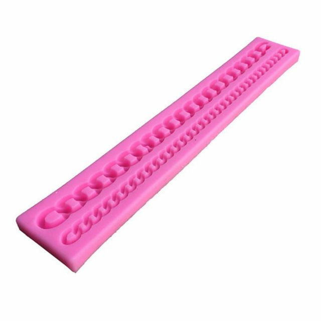 Chain Shape Cake Molds Fondant Bead Cutter Silicone Sugar