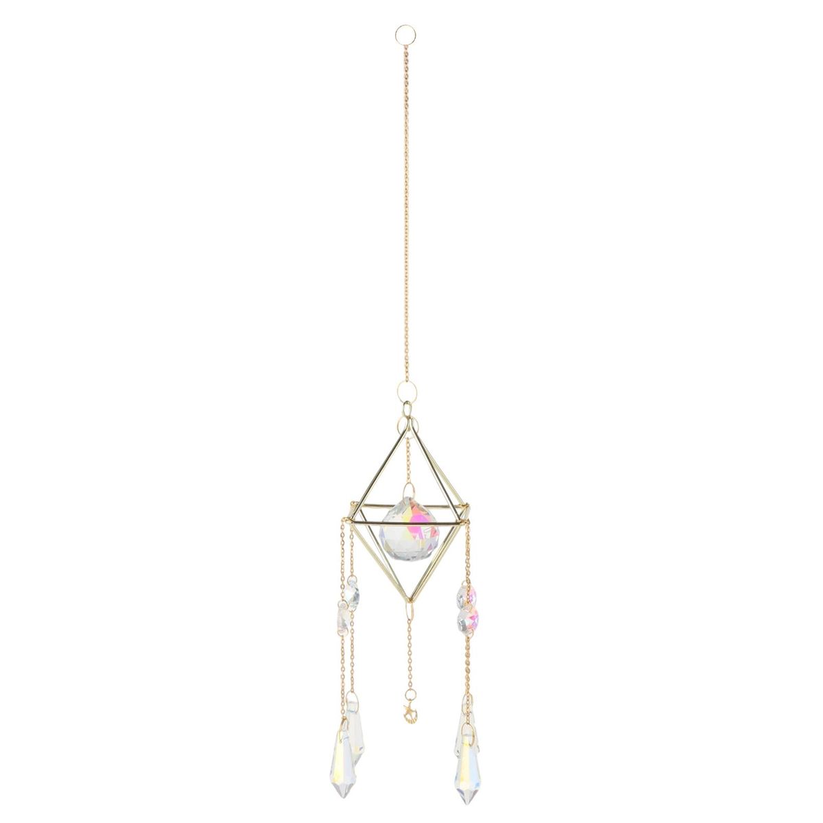 Geometric Clear Crystal   Prisms  Window Decorationation