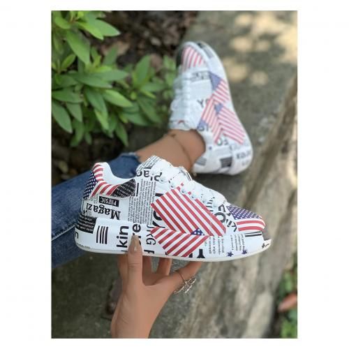 Ladies Platform Shoe Sneakers Female Women Shoe-multicolour