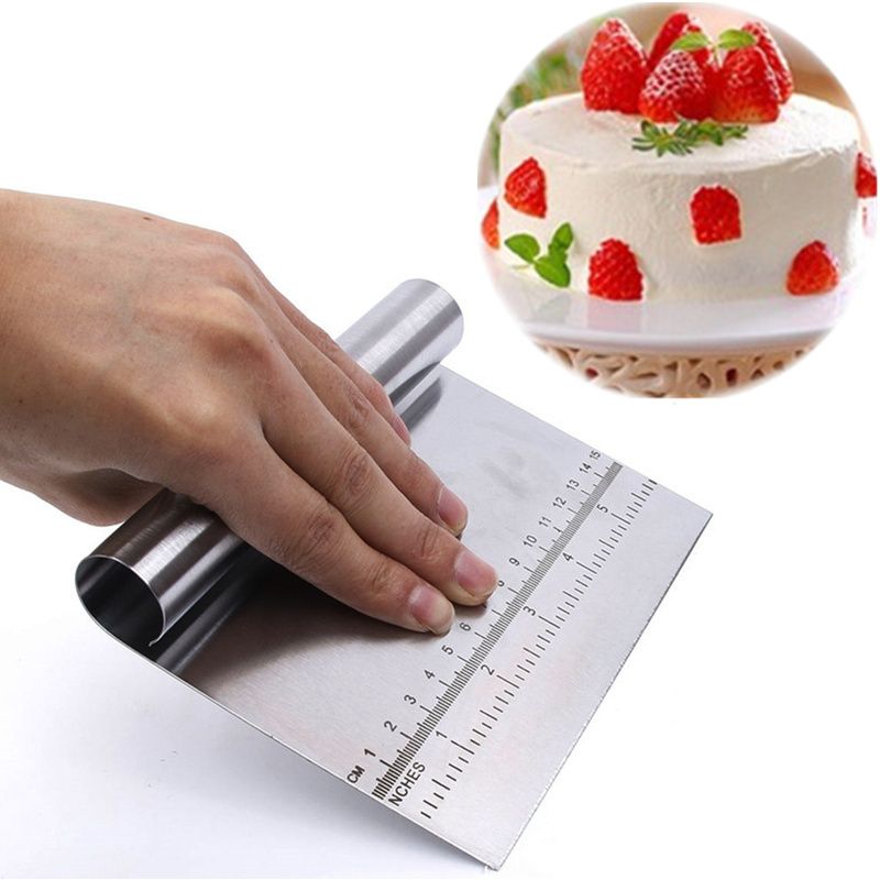 Stainless Steel Cake Scraper Decorating Tools Pizza Dough