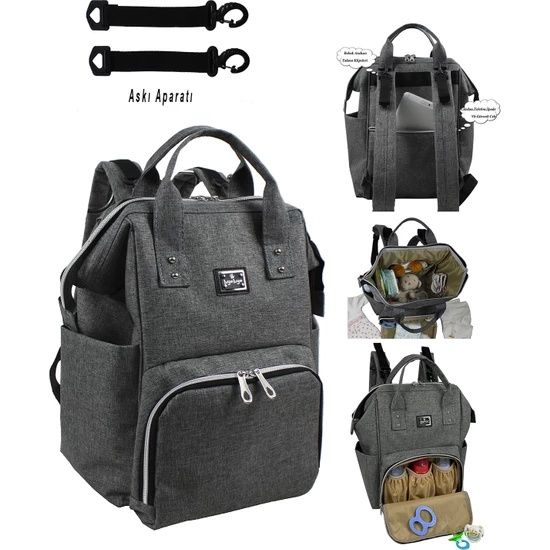 Bye Bye Paris Mother Baby Care Bag Mothers And Their Babies For Goods Intact Handy 42*28*16 In Size Black