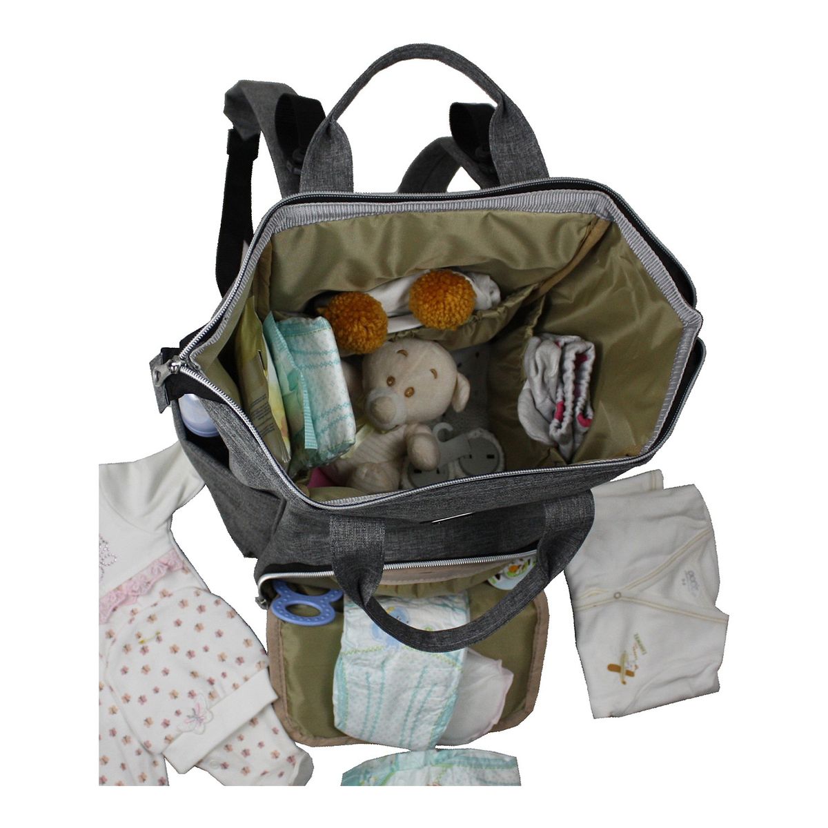 Bye Bye Paris Mother Baby Care Bag Mothers And Their Babies For Goods Intact Handy 42*28*16 In Size Black