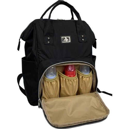 Bye Bye Paris Mother Baby Care Bag Mothers And Their Babies For Goods Intact Handy 42*28*16 In Size Black