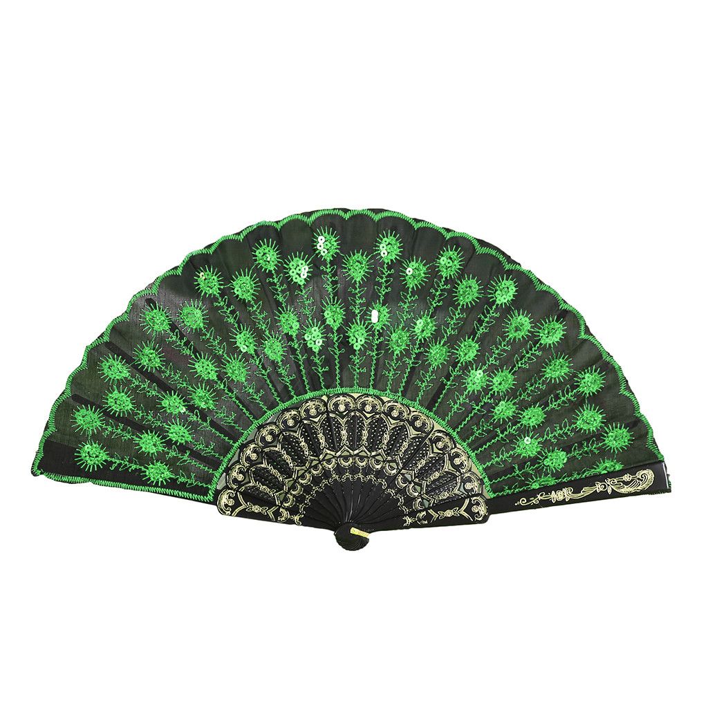 Dance Party G704 Flower Fan Held Lace Silk Chinese Hand Wedding Style Folding Best