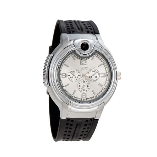 Quartz Wrist Watch With Refillable Lighter
